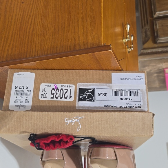 Authentic Christian Louboutin Very Prive 120 nude size 38.5 - Picture 3 of 5